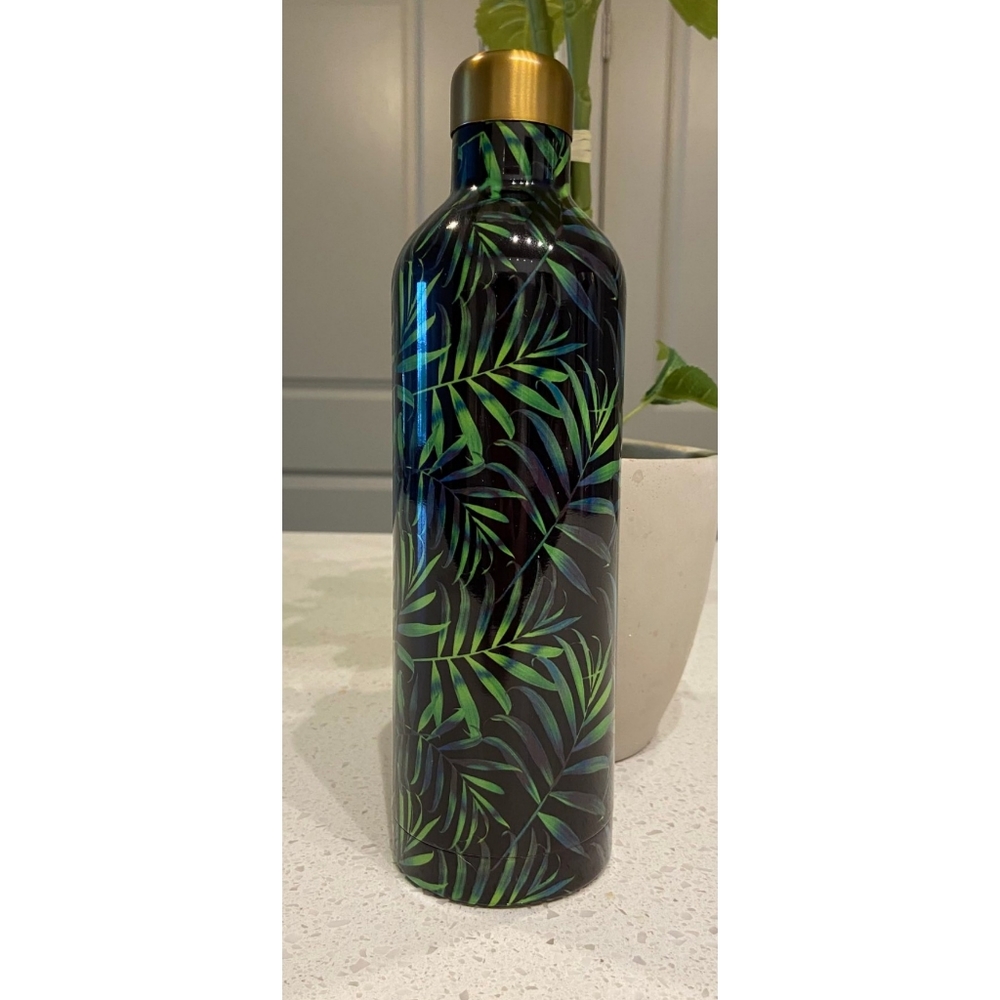 Midnight Palm Steel Water Bottle